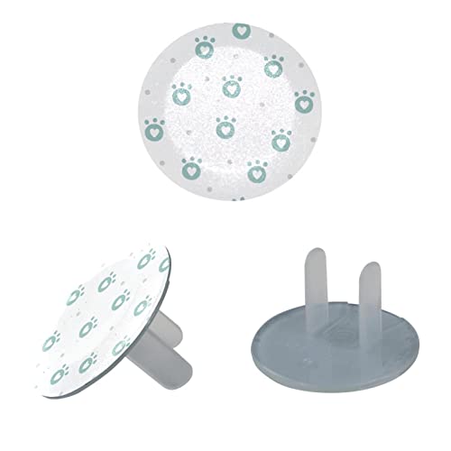 Јасни излезни капаци слатки кучиња печати диелектрични пластични приклучоци за електрични места за електрична енергија, заштитник на wallиден