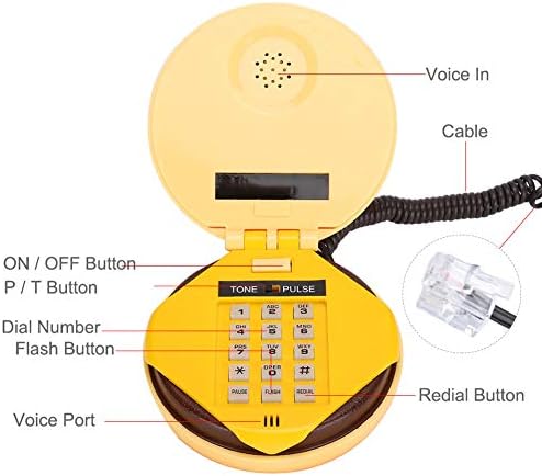 Телефон за хамбургер, Cheeseburger Burger Emulational Hamburger Телефон Симпатични телефони со фиксна телефонска десктоп телефон за дома