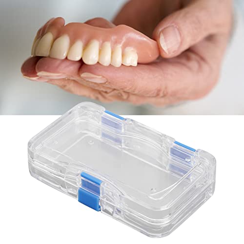 Кутија за апарати за заби, бесплатно про transparentирна кутија со протези на филмови, држач за бања за бања, лажни заби за бања за