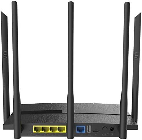 UTT AC60 Dual Band WiFi Router AC 1200 High Power | USB | Контрола на пристап до родители | Лесно поставување | VPN - AP/WDS/Extender - За безжичен игри