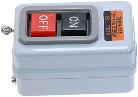 Прекинувач за напојување на копчето Ankang Push Three Fase Control Control Switch AC 380V 15A 3P 2.2kW TBSN-315