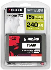 Kingston Digital 240 GB SSDNow KC300 SATA 3 2,5-инчен цврст државен погон со адаптер SKC300S37A/240G
