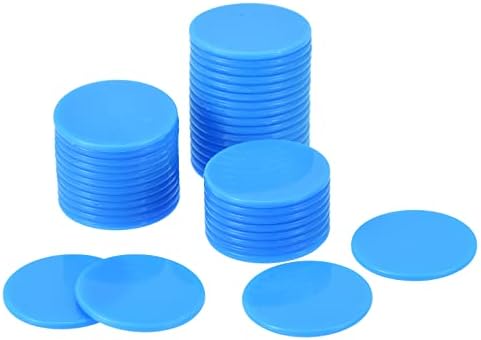 Меканикс Мала пластична учење бројачи на дискови за броење на дискови маркери 24мм/0,94 инчи за математичка пракса сина, пакет од 50