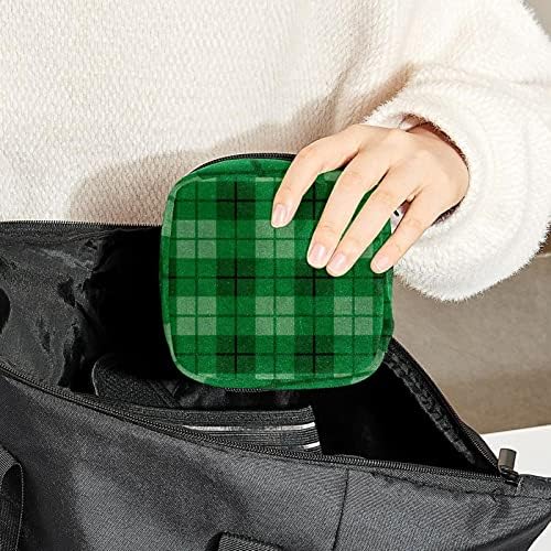 Период торба, санитарна торба за складирање на салфетки, торбичка за периоди, торба за шминка за патувања, зелена боја