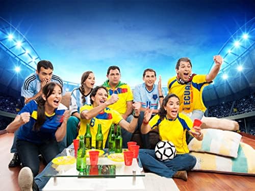 Супер Боул Спорт тематски украси Декорации Фудбалска позадина за позадина за спортска забава за роденденска забава торта табела со фото штанд
