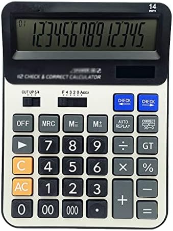 Cujux 14 цифрен аритметички калкулатор Механички копчиња Голем калкулатор за приказ Научен со голема алатка за пресметување на копчињата