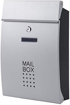 SDGH Wallид монтиран од не'рѓосувачки челик поштенско сандаче за отворено магацин Апартмани Дома Градина Букбокс Вертикално заклучување пошта