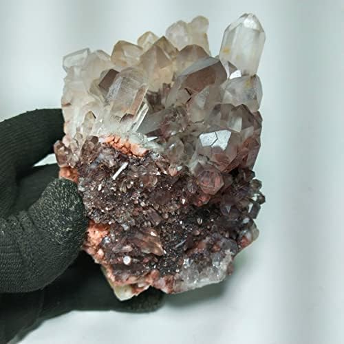 Нови 750g хематит фантомски кварц лековити кристали камен 12x8x8 см