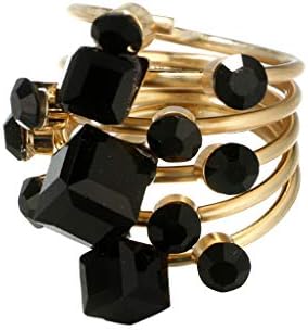 Женски прстени моден гроздобер венчален прстен боемски прстен за ангажман на црн кристал за жени цирконија ветувачки ringsубовни прстени