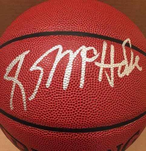 Кевин Мекхајл потпиша Спалдинг НБА I/O кошарка Многу ретка Бостон Селтикс ПСА/ДНК - Автограмски кошарка