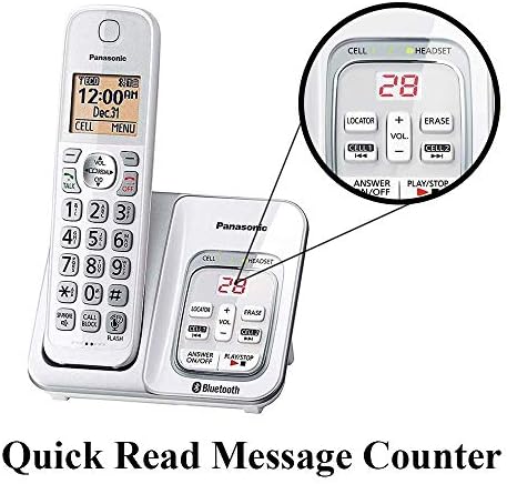 Panasonic KX-TG833SK1 LINK2CELL BLUETOOTH Телефон безжичен безжичен телефон со 3 слушалки