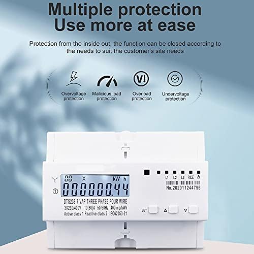 TWDYC 80A 3 Фаза 380V DIN Rail Valtermeter Ammeter Energy Meter ONED под напон на струја на струја за заштита на лимитот за заштита на мониторот