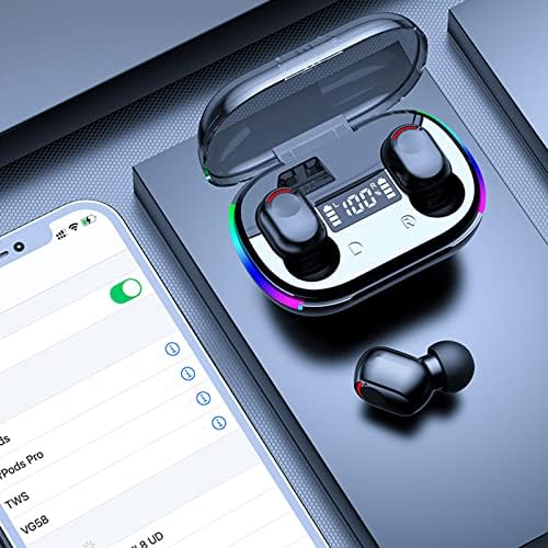 Безжичен Bluetooth на Earbuds-Слушалки безжичен Bluetooth 5.3, во слушалки со мала тежина на уво вградени микрофон IPX5 водоотпорни придвижни