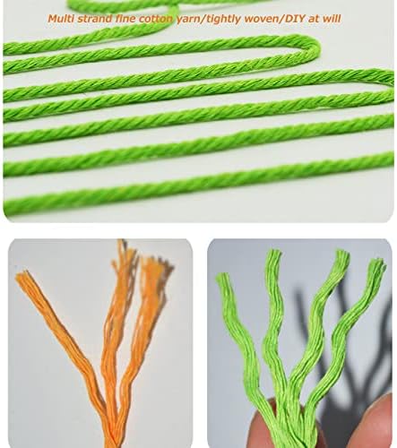 Кабел MacRame, 3mm/4mm x 220yards обоен памучен кабел, природен памук од чипка, за ткаење на занаетчиски DIY, закачување на
