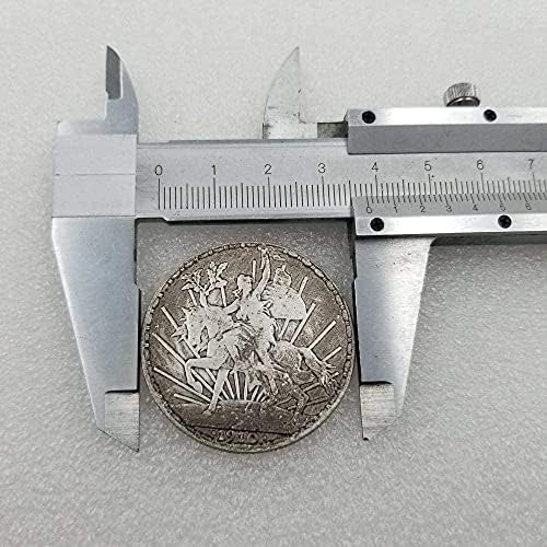 Антички занаети 1910 мексикански месинг сребро е старо комеморативна монета од 92Coin