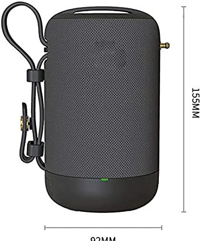 Звучникот JHWSX Најнови 5.0 Bluetooth звучник безжичен, звук од 20W со бас, вграден микрофон, AUX/USB/SD порта