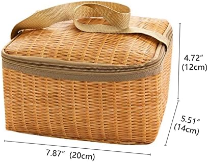 DINQ OUTOD OUTODOR COLA CAN CAN ORGANISER CANGEN DRINES CAMPing IMITATION RATTAN TOTE TAG