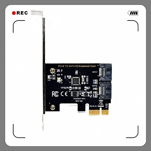 Конектори PCIE до SATA 3.0 Expansion Card Додадете на контролорот за картички со двојна SATA порта PCI Express Adapter картичка