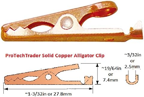 Clips Clips Crocodile Allygator Clips Crocodile Clocodile Shaw и DIY тест клип -жица конектор оценет за 5 засилувачи и до 12 GA жица