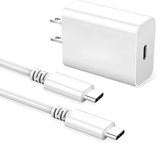 18W USB C полнач за 2021/2020/2018 iPad Pro 12.9 Gen 5/4/3, iPad Pro 11 Gen 2/1, iPad Air 4, iPad Mini 6 2021, Pixel 4 XL/3, PD wallиден полнач со 3,3ft USB -C до USB-C кабел за полнење