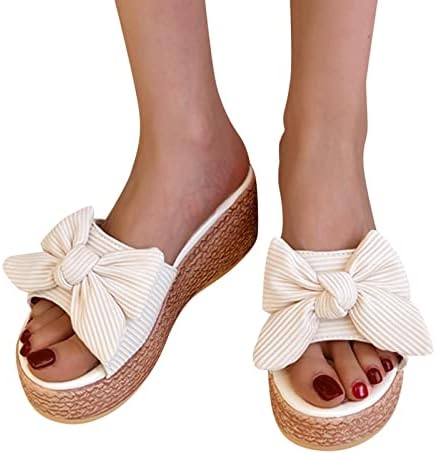 Жени облечени сандали летни модни жени кои дишат чипка чевли дебели солечни клинови обични сандали
