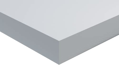 Проширена табла за пена во ПВЦ, бела, 3/8 дебела, 24 w x 48 l