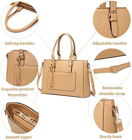 Чанти за лаптоп торбички за женски раменици со џебови работат торбички торби за женски врвни рачки чанти за чанти за чанти