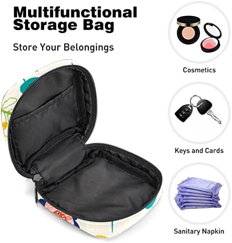 Оријукан санитарна торба за складирање на салфетка, менструална чаша торбичка преносна санитарна салфетка влошки за чување кеси