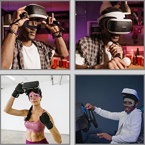 VR маски за пот, дишејќи и гушкање на пот, покривање на маската за очи за VR, прилагодлива големина VR VR маска за очи за Oculus Quest 2, HTC Vive, Gear, PS, VR вежбање