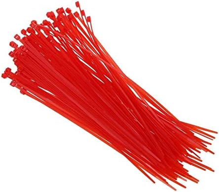 100-1000 парчиња ПРОФЕСИОНАЛНИ КАБЕЛСКИ ВРСКИ кабелски врски 2, 5х100мм црвени 100 парчиња