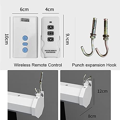 Екран за проекција на TWDYC 100 инчи 16: 9 мат бел електричен моторизиран екран на проектор со далечински управувач со активирање
