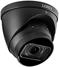 LOREX LNNE9282B 4K Моторизирана варифокална Smart IP Black Dome Security Camera со 4x оптички зум, снимање во реално време 30fps и слушање на аудио, POE, само камера