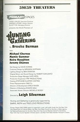 Лов и собир, Off-Broadway Playbill + ereереми Шамос, Мами Гумер, Кира Наутон, Мајкл Чернус