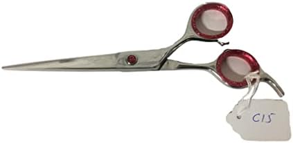 Ножици за сечење на косата ножици 6 фризерски редовен ножици јапонски челик со одвојливи инсерти за прсти