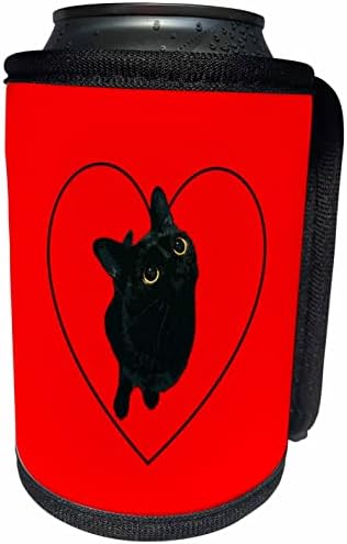 3дроза Симпатична Ја Срцев Мојата Црна Мачка - Може Поладна Обвивка За Шишиња