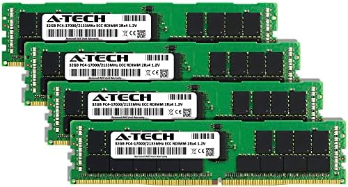 A-Tech 128gb Комплет Меморија RAM МЕМОРИЈА ЗА HPE DL380 G9-DDR4 2133MHz PC4 - 17000 ECC Регистрирани RDIMM 2rx4 1.2 V-Сервер