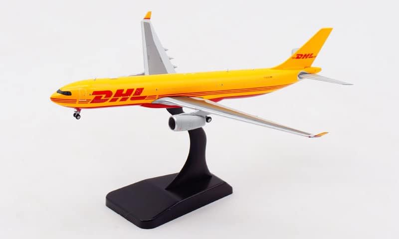 JC Wings за DHL Express за Airbus A330-300F D-ACVG 1: 400 Diecast Aircraft претходно изграден модел