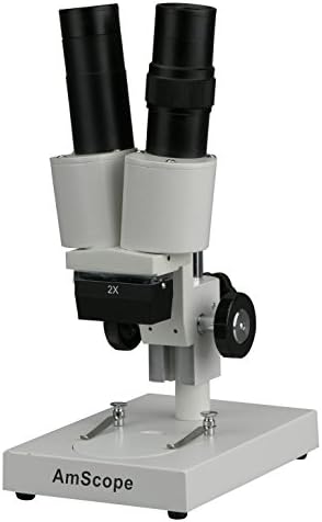 AmScope SE104-PY Пренослив Бинокуларен Стерео Микроскоп, Wf10x И WF15X Окулари, 20x И 30x Зголемување, 2X Цел, Амбиентално Осветлување, Реверзибилна