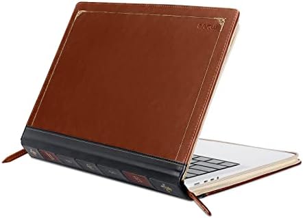Mosiso компатибилен со MacBook Pro 14 Inch Case 2023 2022 2021 Release M2 A2779 A2442 M1 Pro/Max Chip со ID на допир, PU Leather лаптоп