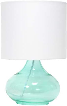 Едноставни дизајни lt2063-вое стаклена ламба за табела со ткаенина со сенка на ткаенина со бела сенка