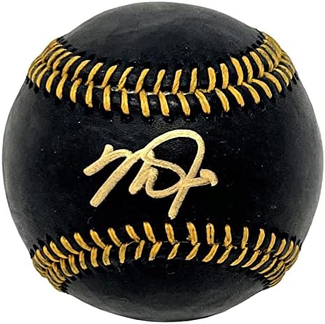 Мајк Пастрмка Лос Анџелес Ангели потпиша црна официјална MLB бејзбол MLB автентична - автограмирани бејзбол