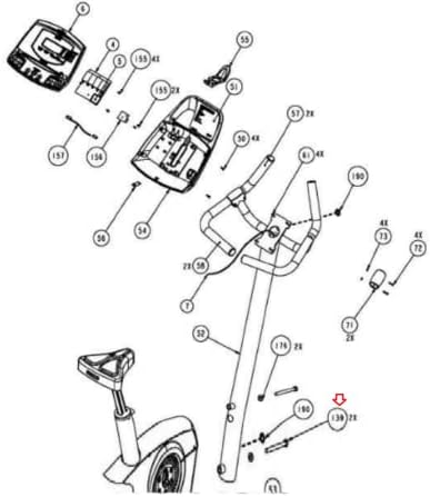 Шестоаголна Завртка ЗА Глава GR5 1/2-13X5 HCTN050-500 Работи Со Precor C842 C842i C846iC846 Исправен Велосипед