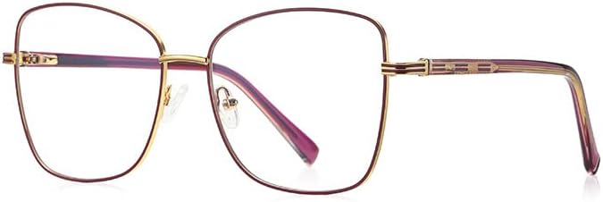 РЕСВИО Рачно Изработени Преголеми Очила За Читање За Жени Машки Метални Модни Пролетни Шарки Квадратни Читатели Златна Розова Црвена
