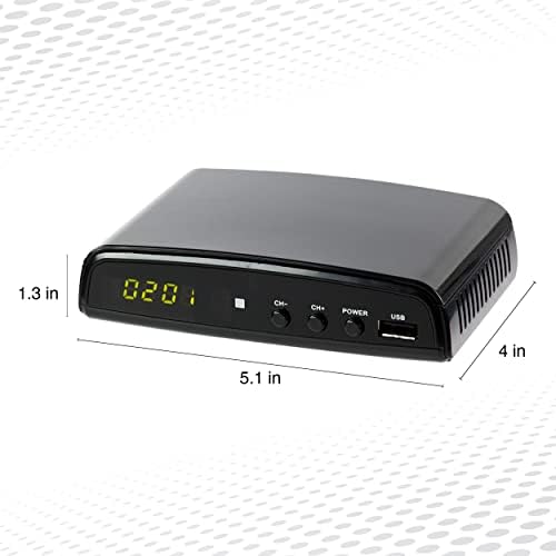 QFX CV-103 Digјална Антена Тв Сигнал Дигитален Конвертор Кутија Со Антена И HDMI Излез