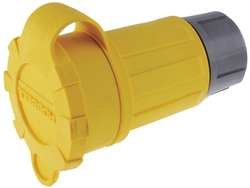 Системи за жици на Хабел 25W34H Twist-Lock TPE Watertight Connector, 2 КС, 15 засилувач, 277VAC, 2-пол, 3-жица заземјување, L7-15R,