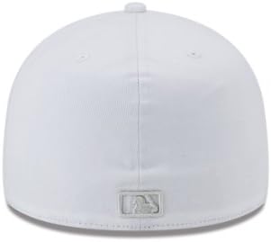 MLB Балтимор Ориолес бело и сиво 59fifty вграден капа