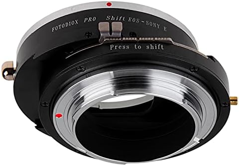 Fotodiox Pro Shift Lens Mount Adapter компатибилен со Canon EOS EF и EF-S леќи на Sony E-Mount камери