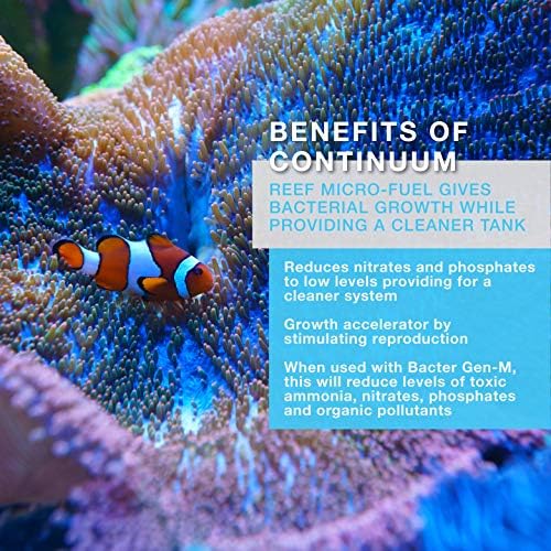 Континуум Акватика Риф микро-гориво, органски извор на јаглерод за забрзан раст на бактерии за жива корали и гребени во акварија,