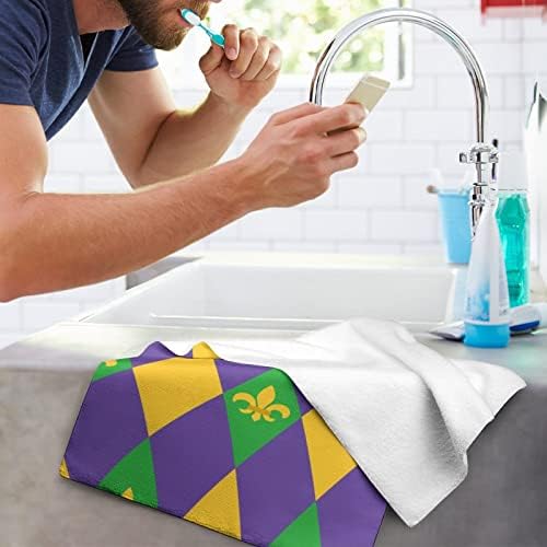 Марди Грас Харлекин Премиум крпи за пешкир за миење садови за хотелска бања и бања