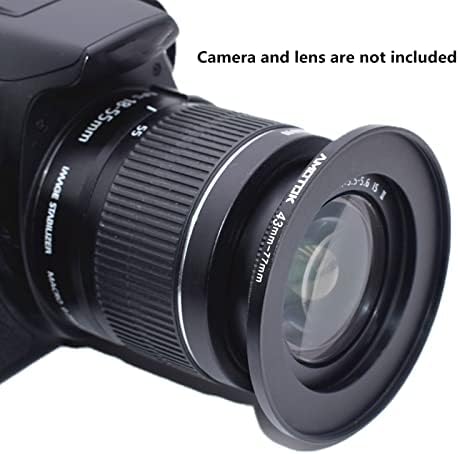 Адаптер за леќи од 43мм до 77мм/леќи од 43мм до 77мм филтри за филтри за фотоапарати, компатибилни сите леќи од 43мм камера до 77мм UV CPL ND додаток за филтрирање и аспиратор ?